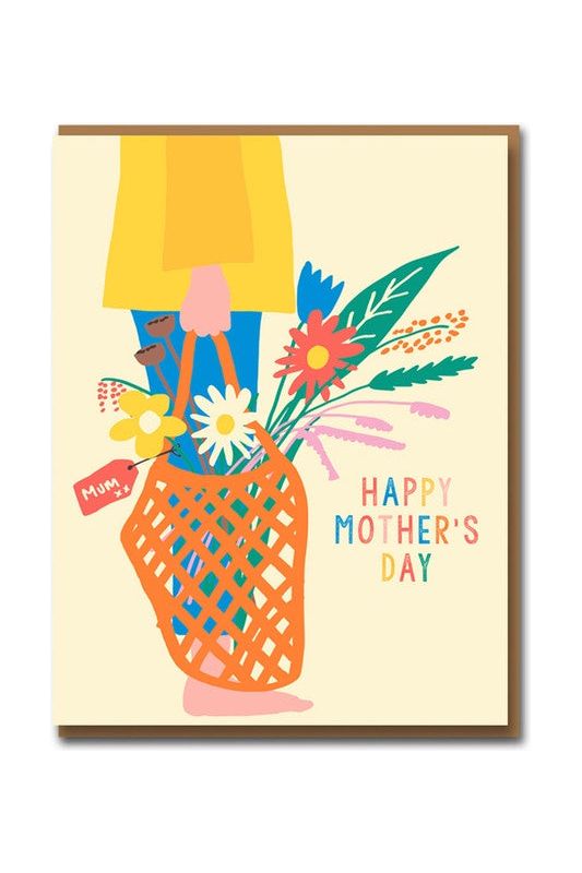 Greeting Card | Flowers For Mum Mother's Day Greeting Card 1973