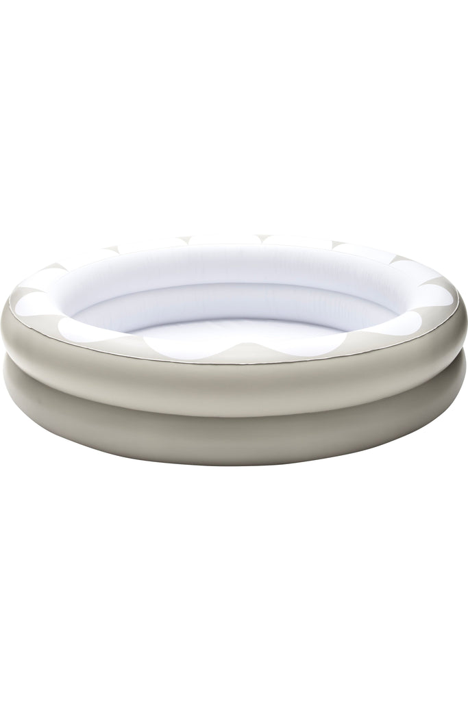Scallop Clay Round Inflatable Paddling Pool Side View of Pool