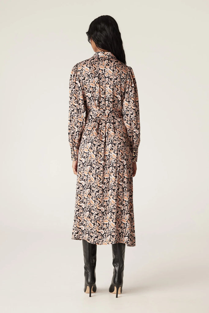 Cable Melbourne Kennedy Midi dress Paisley on model back view