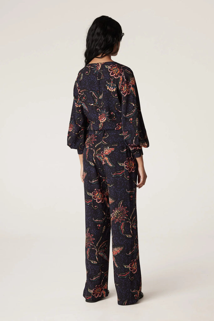 Cable Pascal Pants Floral Print on model back view