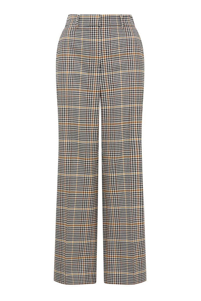 Cable Melbourne Winston Check Pant clear cut front view