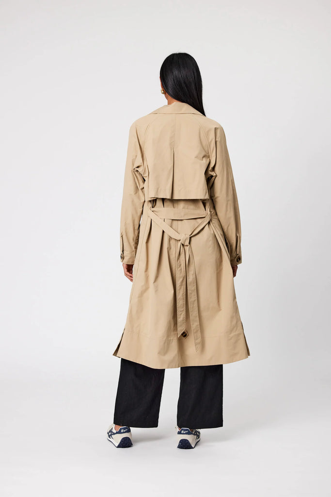 Marlow Hybrid Trench Coat Natural