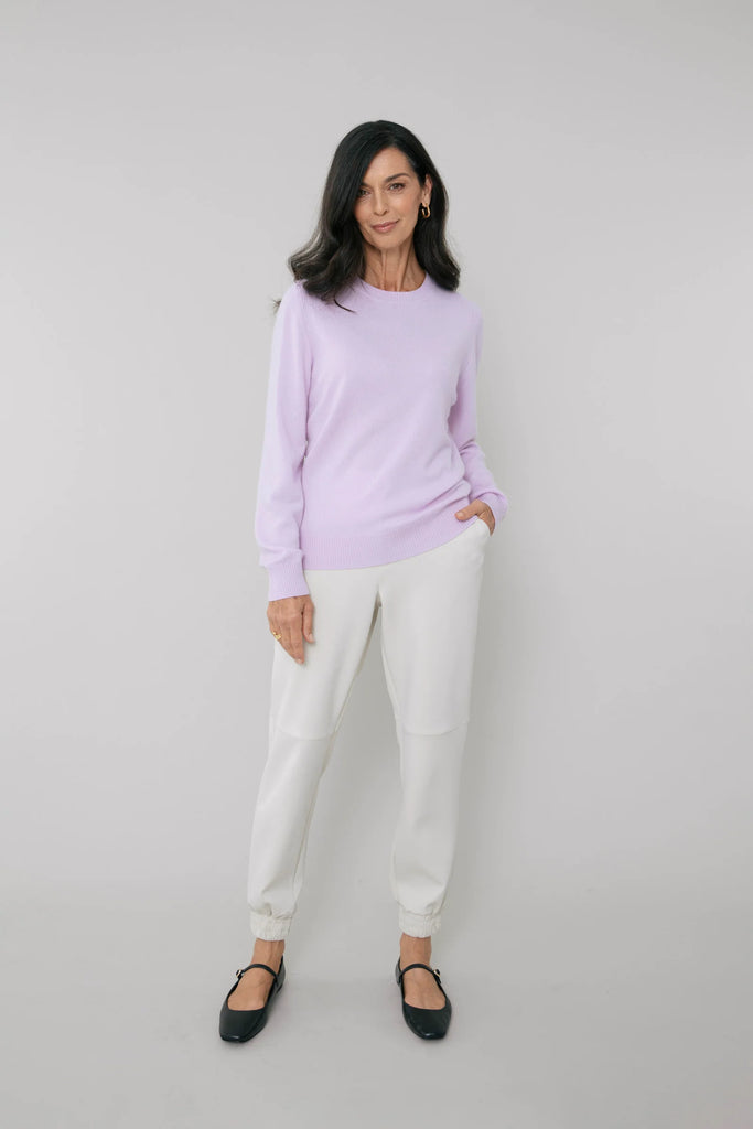 Marlow Cashmere Crew Neck Sweater Orchid