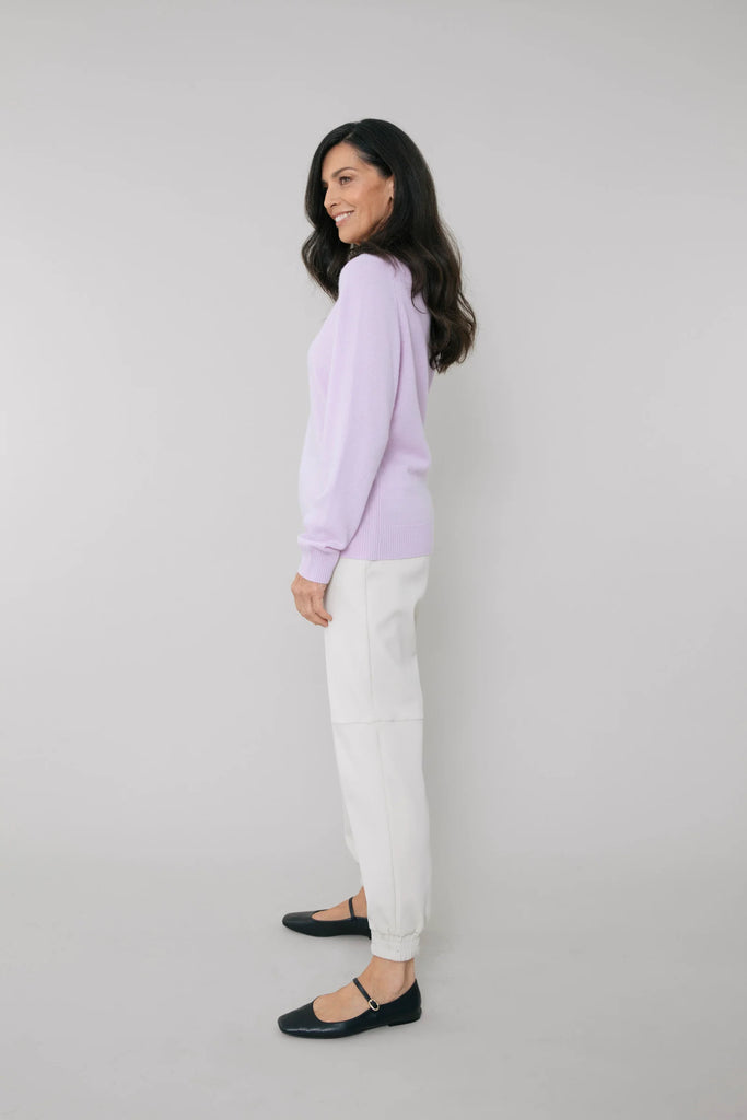Marlow Cashmere Crew Neck Sweater Orchid