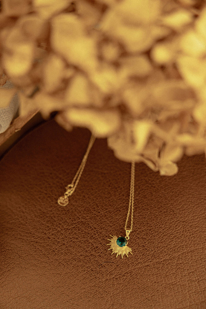 Solace Necklace | Green Necklaces + Pendants Silver,Gold Silver Linings Collective