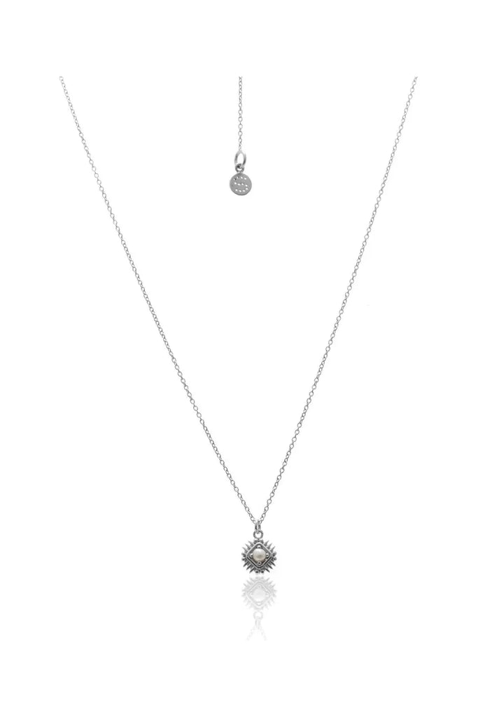 Petite Pearl Necklace Silver Silk & STEEL