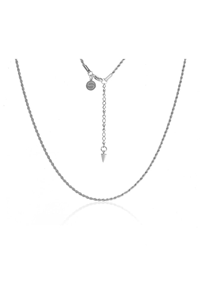 Silk & Steel Rosa Necklace Silver Stainless Steel