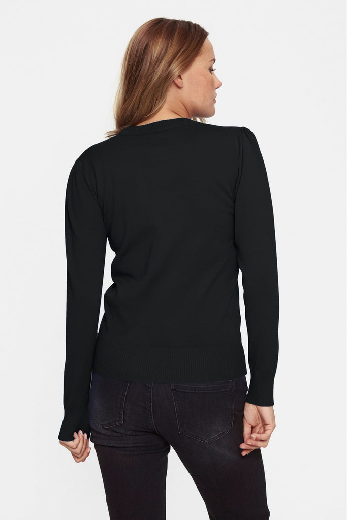 Mila Pullover | Black Sweaters XS,S,M,L,XL,XXL Saint Tropez