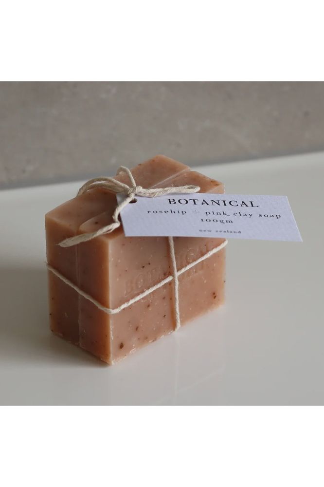 Rose Geranium, Rosehip + Pink Clay Hand Made Soap Bar Bar + Liquid Soap Botanical Skincare