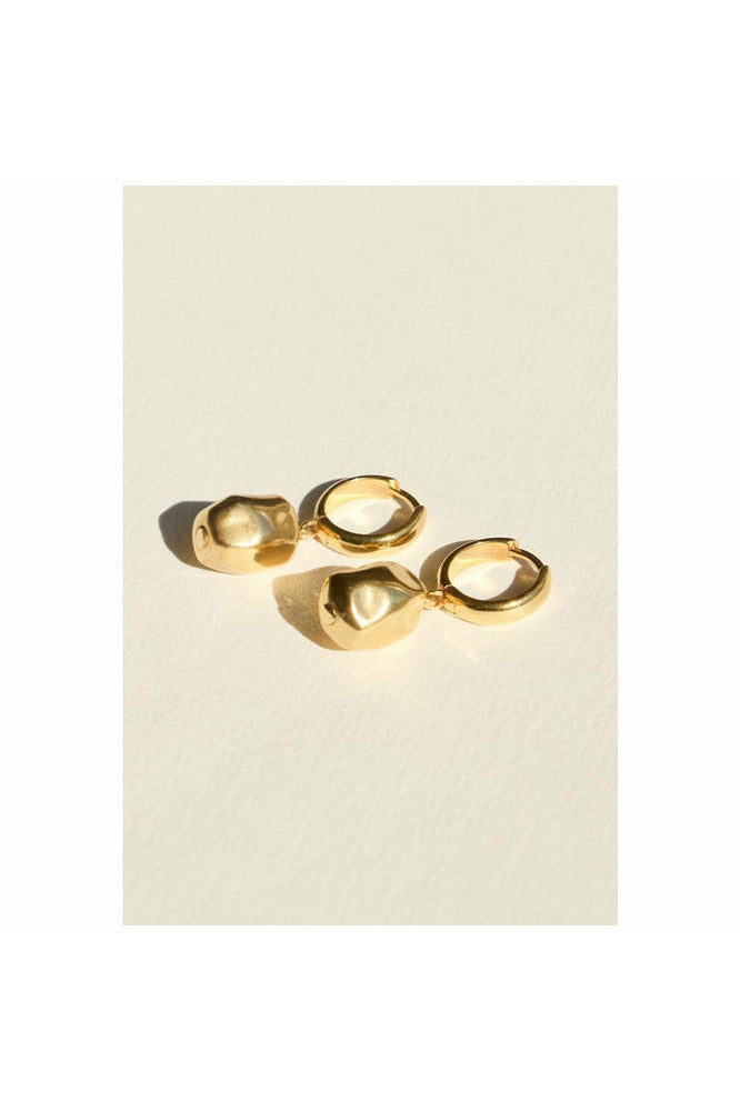 Neeva Drop Sleeper Earrings | 2 Colours Earrings Gold,Silver Brie Leon