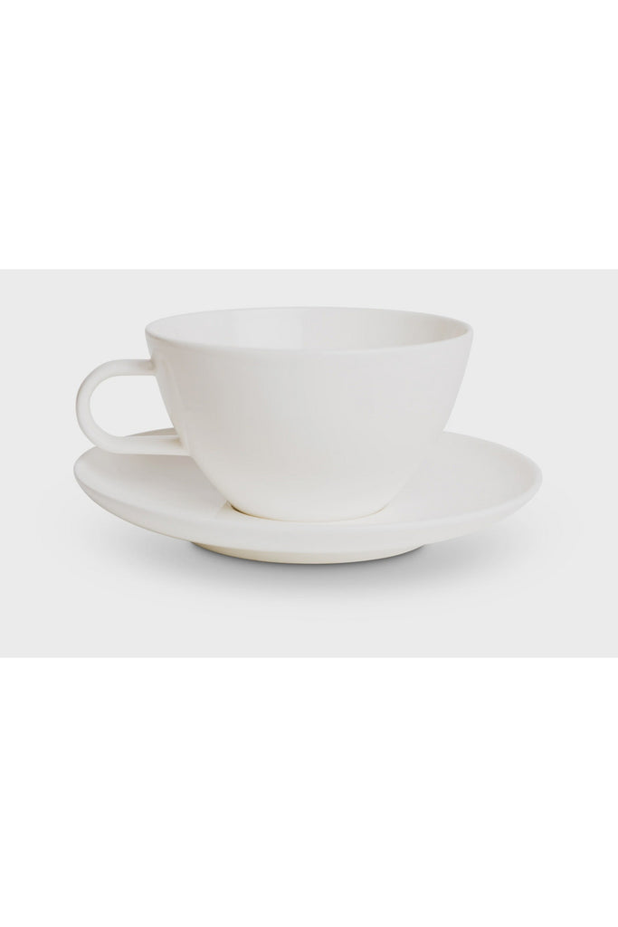 Greta Cup + Saucer | Milk White Cups + Mugs Acme