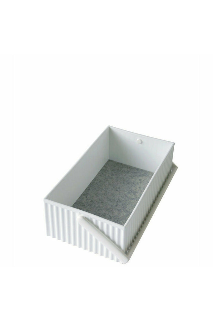 Omnioffre Rectangular Stacking Storage Box | White | 3 Sizes Storage Boxes + Caddies Small Hachiman