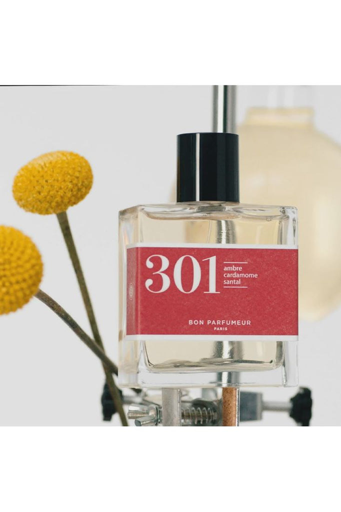 Bon Parfumeur Eau de Parfum Fragrance 301 displayed artisitically