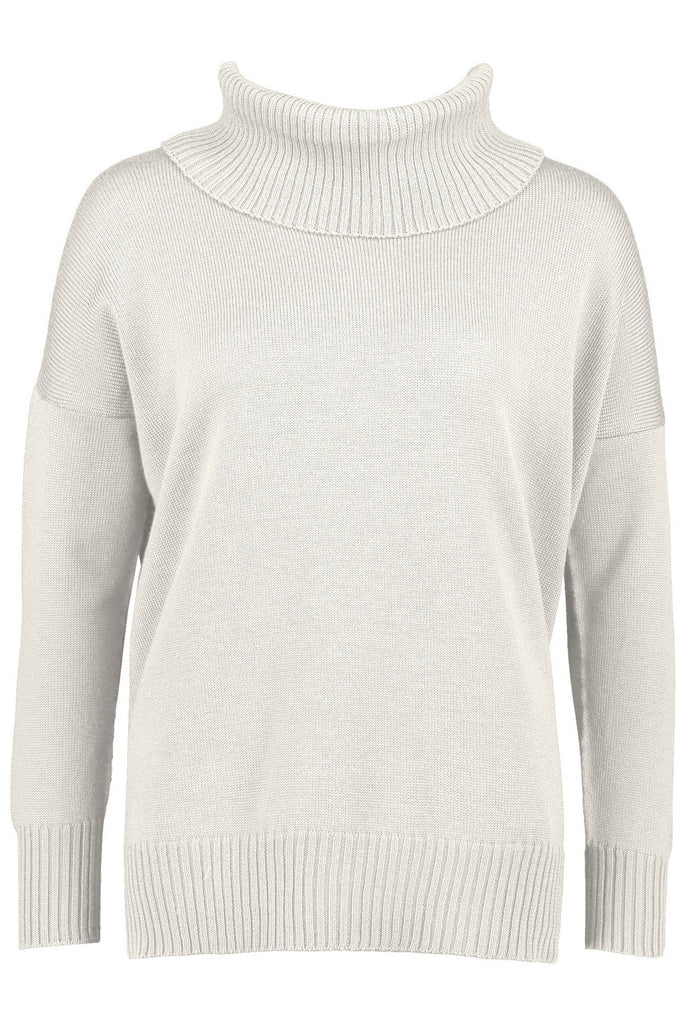 Merino Funnel Neck Jumper | Alabaster Sweaters XS,S,M,L Standard Issue
