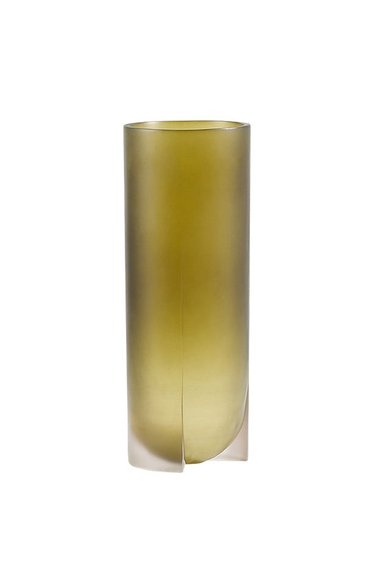 Transparent Green Resin Vase