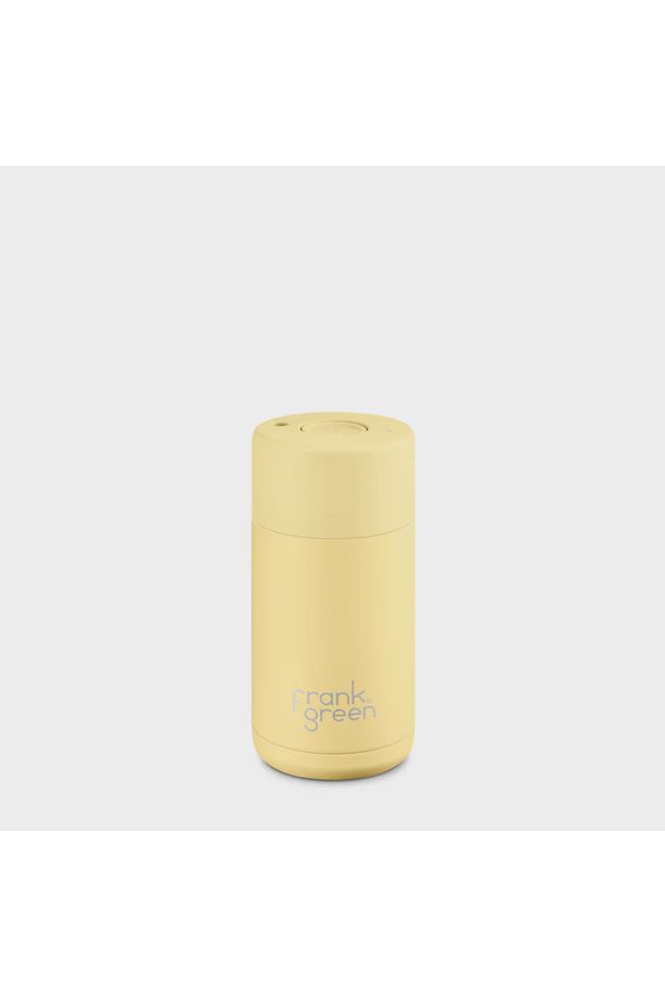 Frank Green Ceramic Reusable 12oz Cup in Buttermilk Yellow