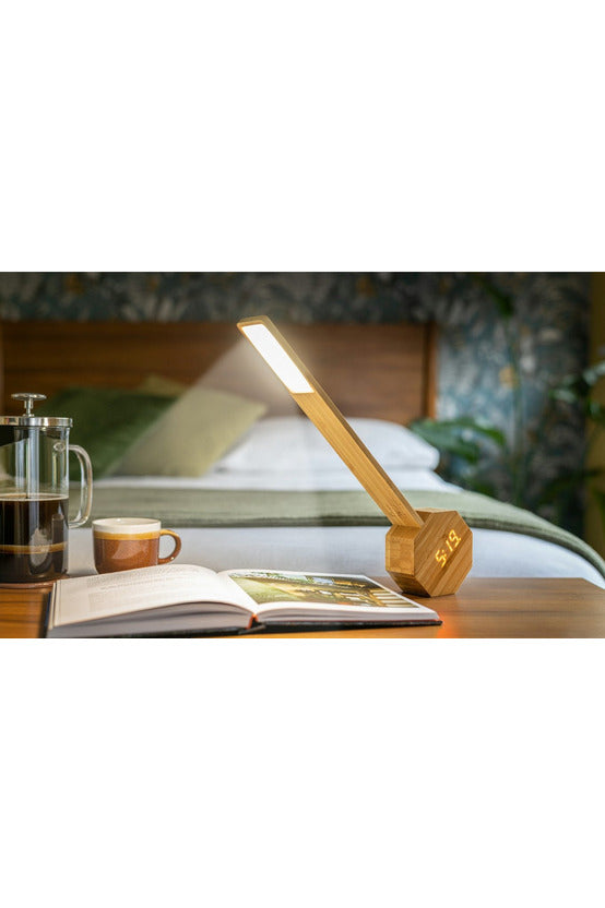 Japanese Bamboo Octagon One Plus Light Table Lamps Gingko
