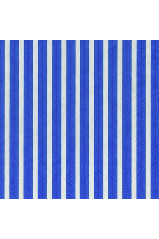 IHR | Luncheon Paper Napkin Stripes Again Dark Blue | Crisp Home + Wear