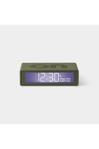 Flip +  Alarm Clock | Khaki Alarm Clocks Lexon
