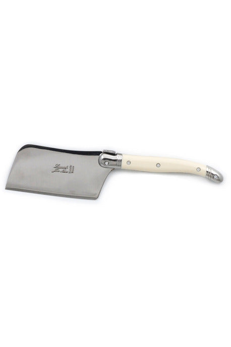 Laguiole Short Cheese Hatchet - Ivory, French Laguiole Cheese Knife