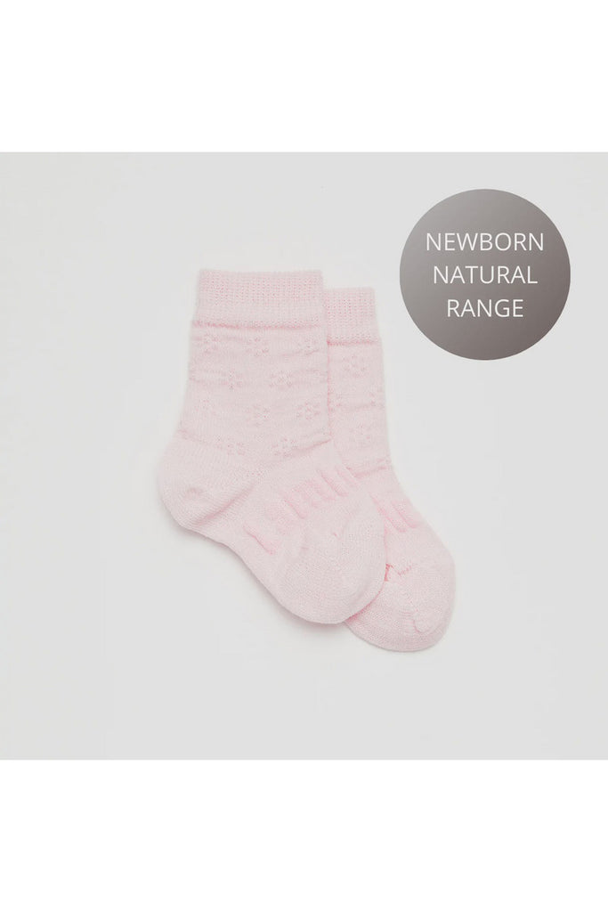 Lamington Baby Merino Wool Crew Socks Dahlia Pink | Crisp Home + Wear