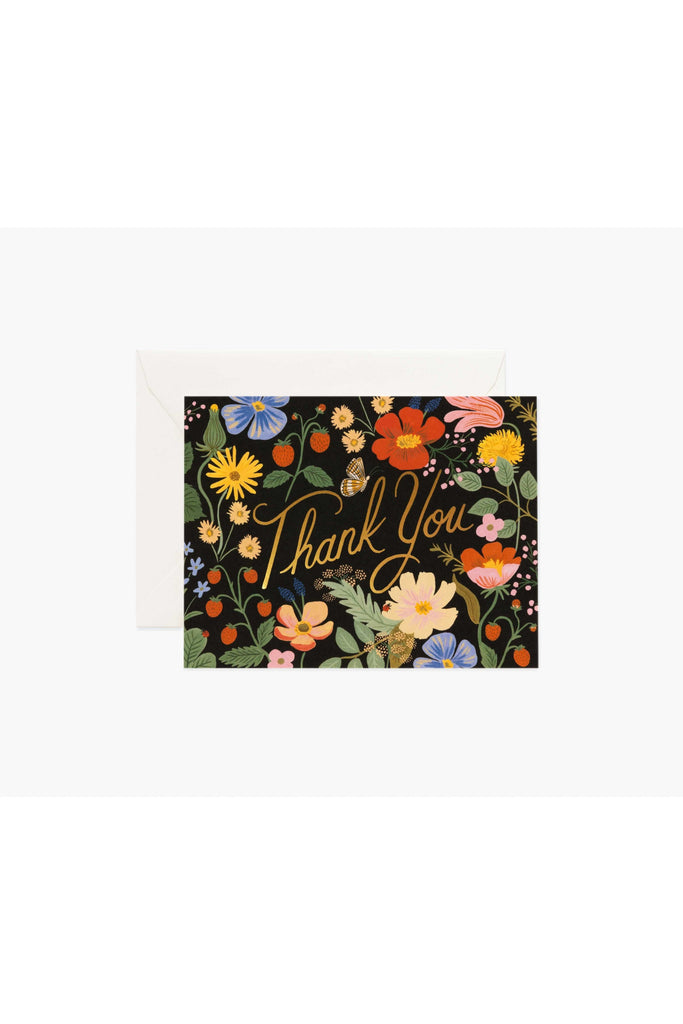 Greeting Card | Strawberry Fields Thank You Greeting Card Rifle Paper