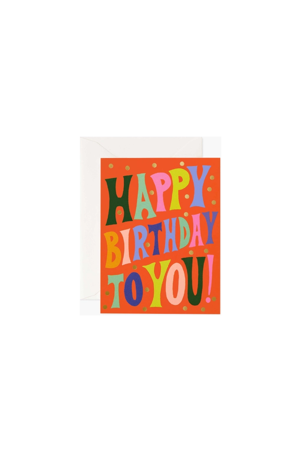 Greeting Card | Groovy Birthday Birthday Greeting Card Rifle Paper