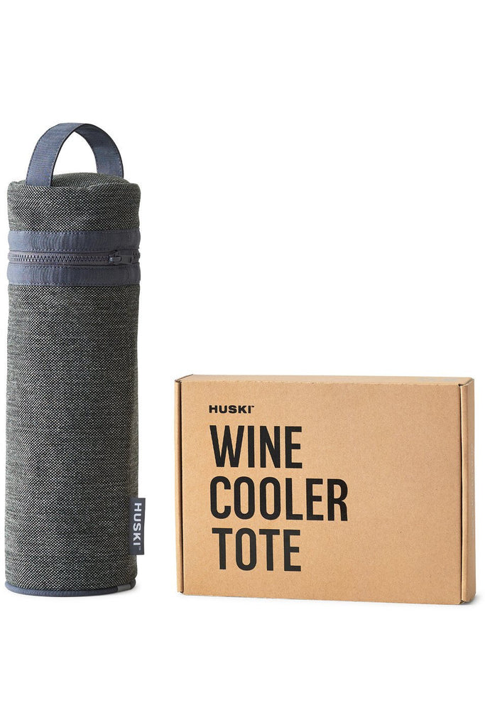 Wine Cooler Tote | Charcoal Grey Cooler Bags + Boxes Huski