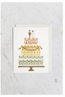 Greeting Card | Congrats Wedding Cake Anniversary + Wedding Greeting Card Rifle Paper
