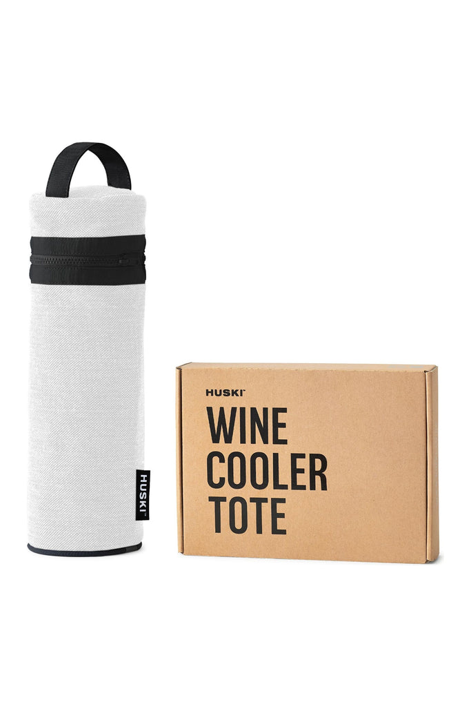 Wine Cooler Tote | White Cooler Bags + Boxes Huski