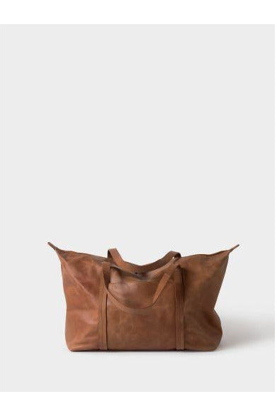Frank Leather Duffle Bag - Tan Travel + Weekender Bags Citta