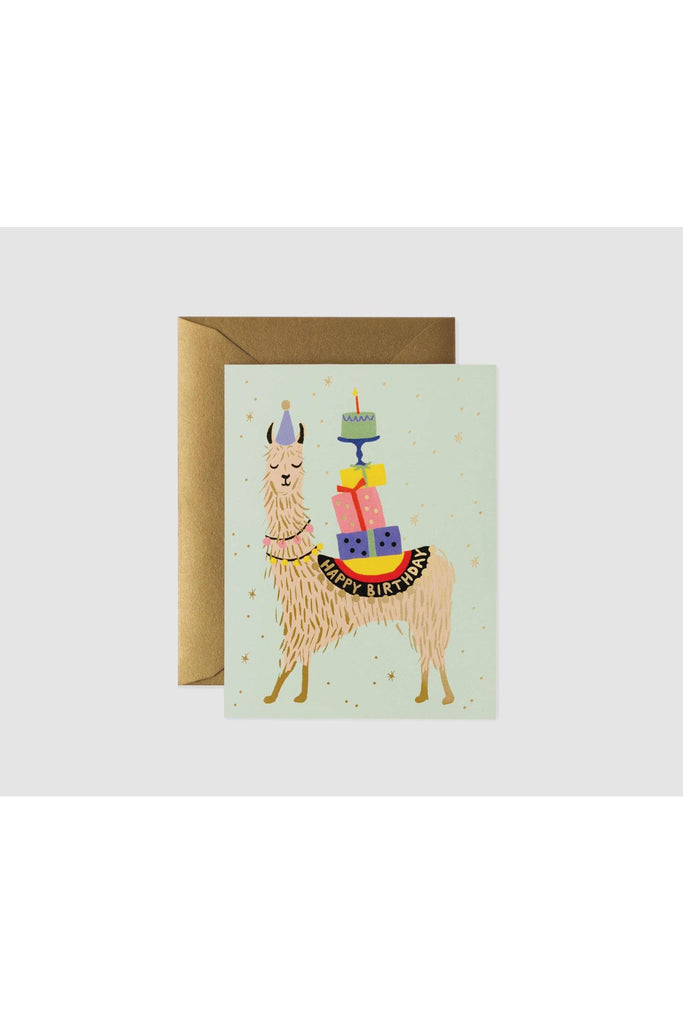 Rifle Paper Greeting Card Llama Birthday