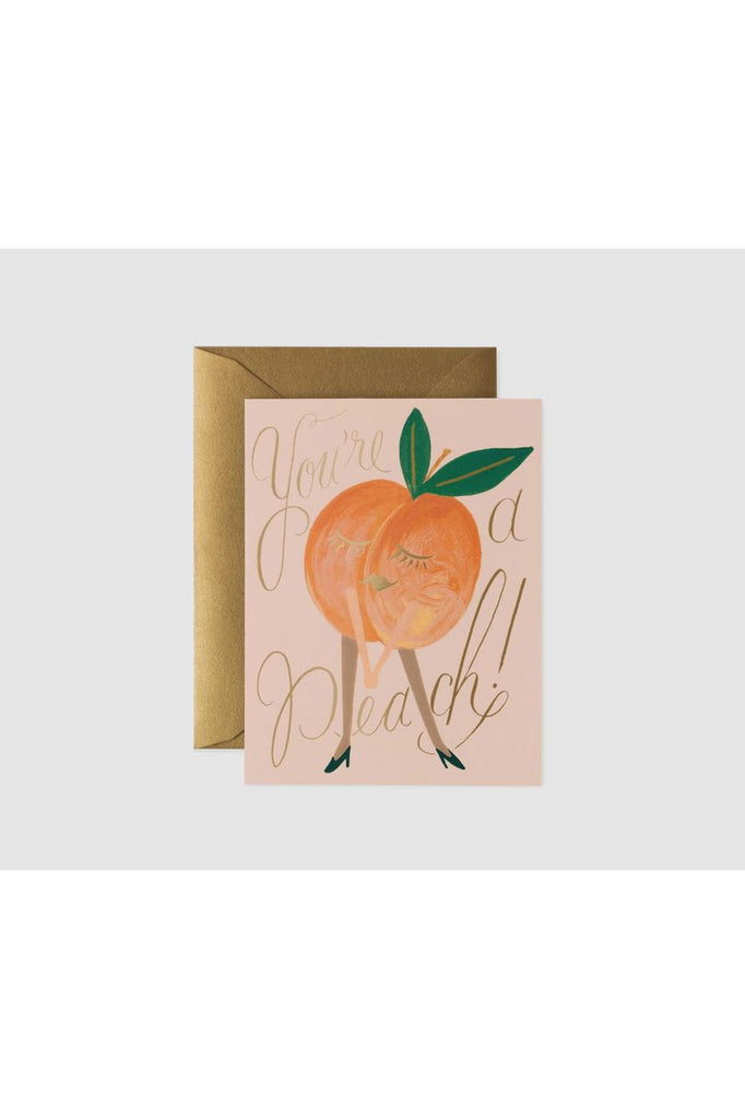 Greeting Card | You're A Peach Love + Friendship Greeting Card Rifle Paper