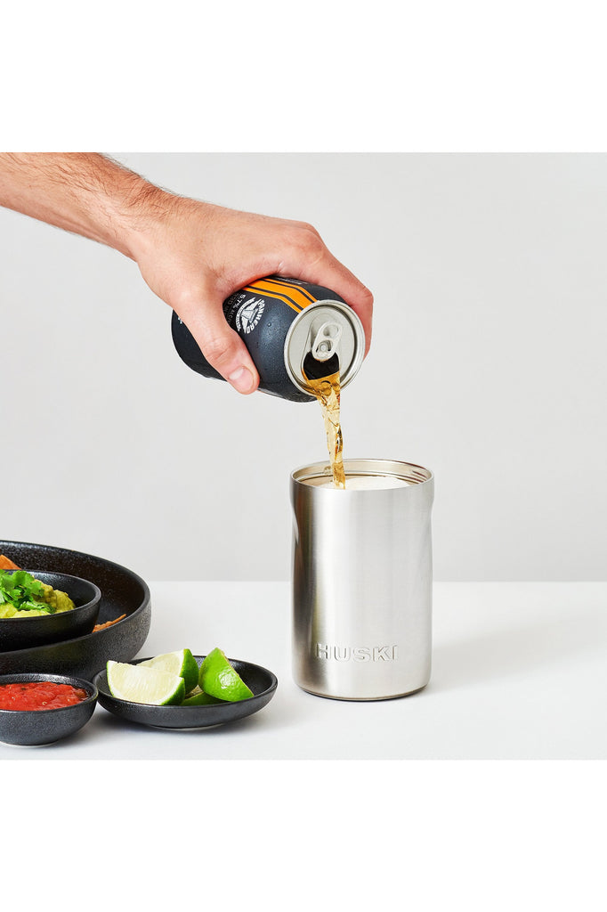 Beer Cooler 2.0 | 3 Finishes Beer + Wine Coolers + Cool Tumblers Black,Brushed Stainless,Champagne,Champange Huski