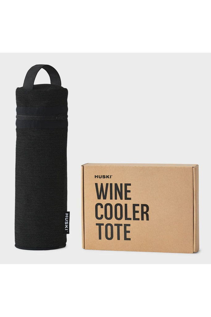 Huski Black Wine Cooler Tote 