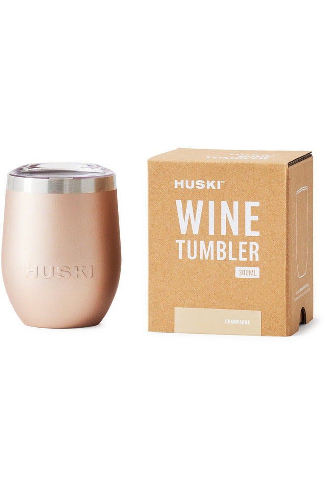 Wine Tumbler with Lid | 6 Finishes Beer + Wine Coolers + Cool Tumblers Champagne Huski
