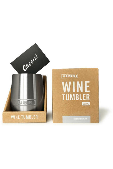 Huski wine Tumbler 300ml Including Lid, Huski Stockist, Insulated Wine Tumbler 