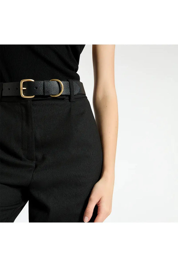 Disarm Belt | Black + Gold Womens Belts Small/Medium,Medium/Large Status Anxiety