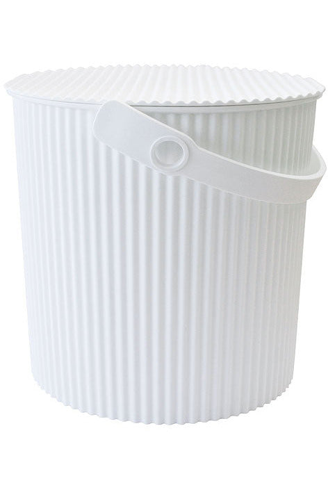 Omnioutil Storage Bucket w Lid - White - 3 Sizes Storage Buckets 4L,8L,20L Hachiman