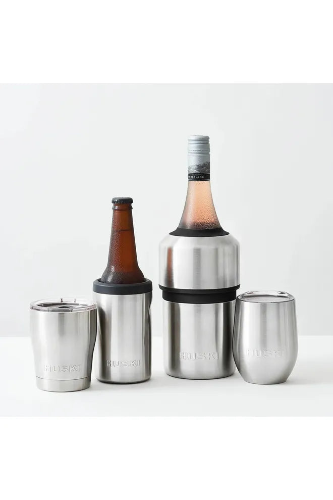 Wine Cooler | Brushed Stainless Beer + Wine Coolers + Cool Tumblers Huski