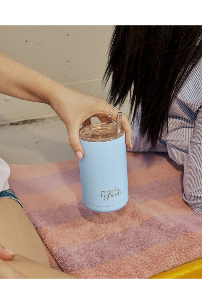 Iced Coffee Cup w Straw | Sky Blue Travel Cups Frank Green