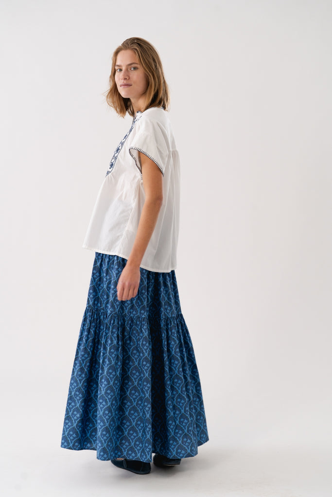 Sunset Maxi Skirt | Blue Skirts XS,S,M,L Lollys Laundry