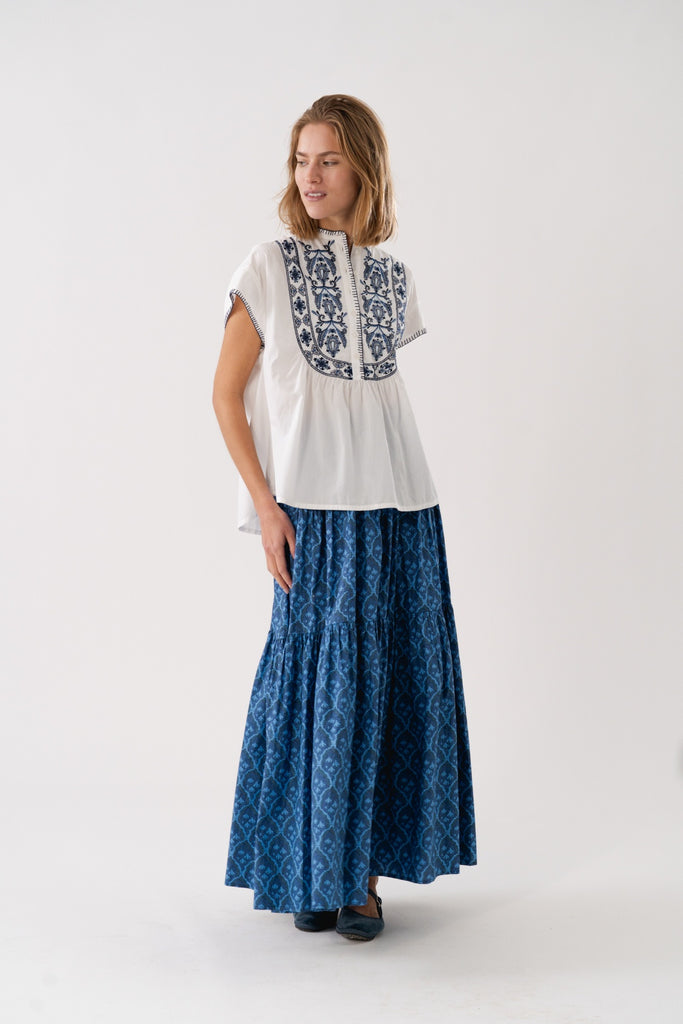 Sunset Maxi Skirt | Blue Skirts XS,S,M,L Lollys Laundry