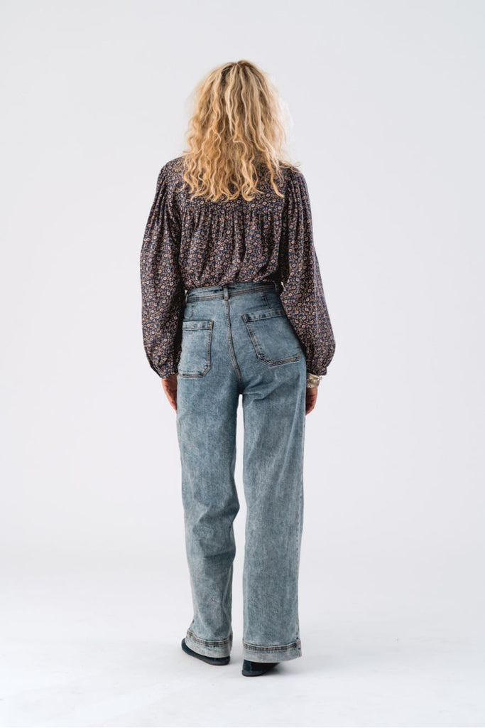 Lollys Laundry Florida Pant Blue Pants Jeans