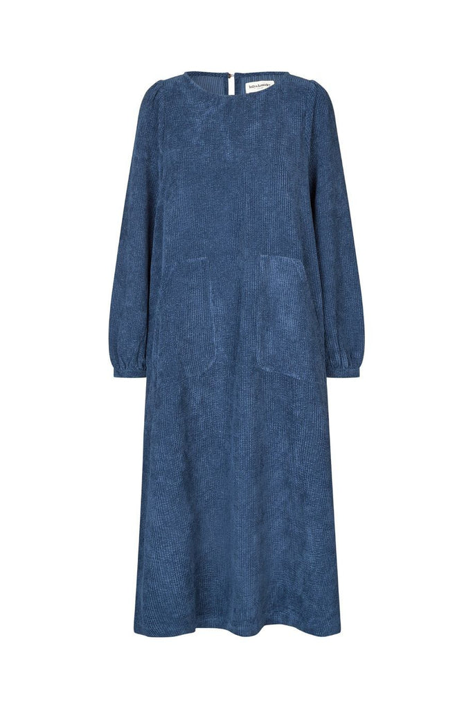 Lucas Dress | Dark Blue Midi Dress XS,S,M,L Lollys Laundry