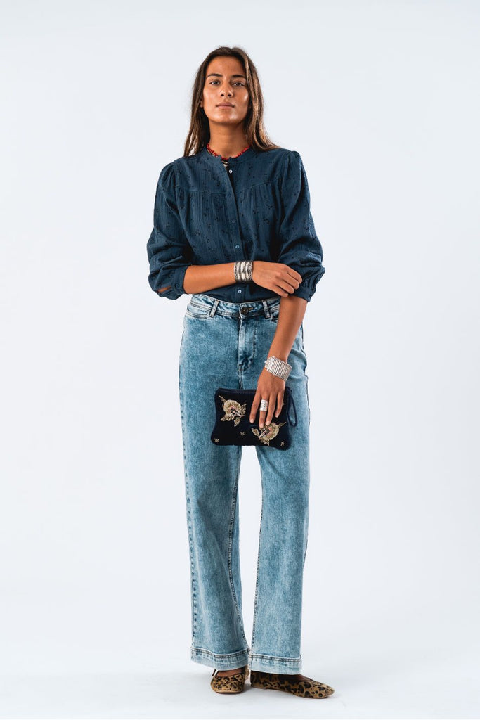 Lollys Laundry Nicky Shirt Dark Blue