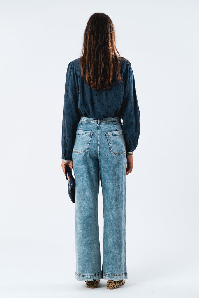 Lollys Laundry Nicky Shirt Dark Blue