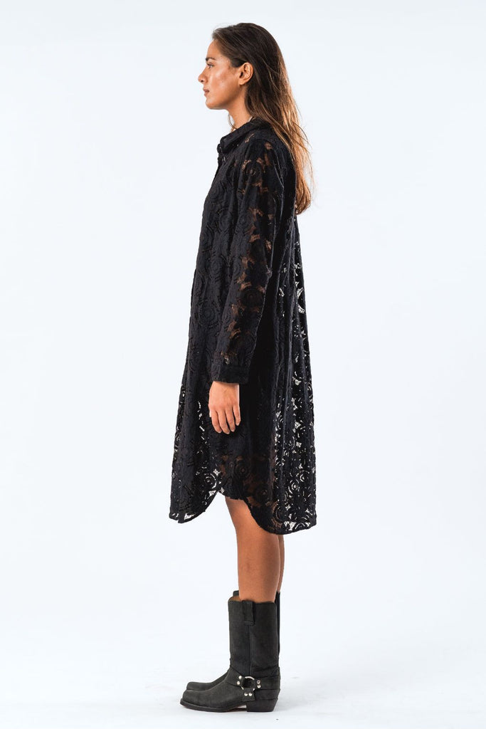 Lollys Laundry Mumba Shirt Dress Black