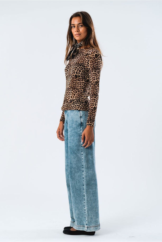 Irie Blouse in Leopard Print  Lollys Laundry