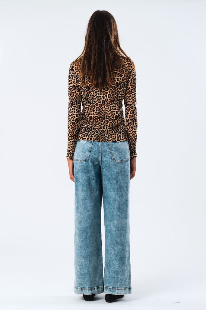 Irie Blouse in Leopard Print  Lollys Laundry